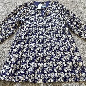 NWT! Vici Purple Floral Long Sleeve Fit &Flare Summer Spring Short Dress Size XL